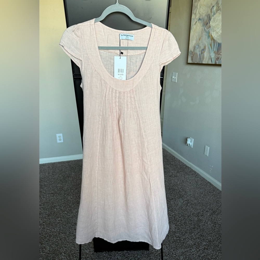 Elegant Light Pink Midi Dress
